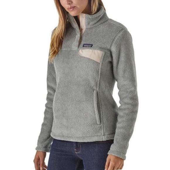 Patagonia Retool Snap T Pullover Fleece Jacket Synchilla Gray Small - Picture 5 of 15